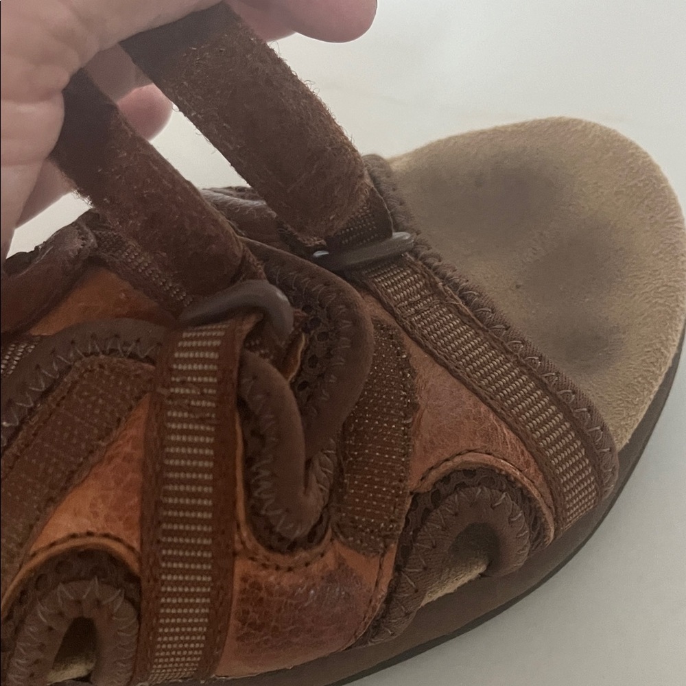 Earth Spirit Tan Leather Sandals Size 7 - Picture 8 of 11